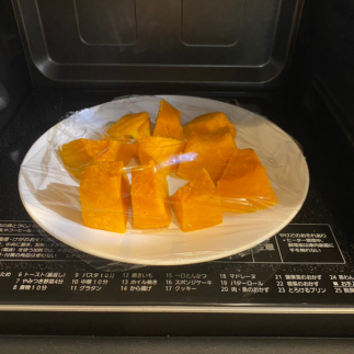 かぼちゃを調理する