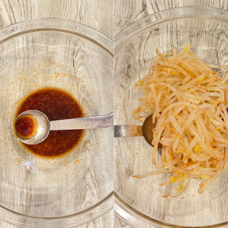 調味料と混ぜる