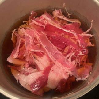 煮る準備をする